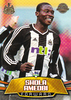Shola Ameobi Newcastle United 2002 Topps Premier Gold #NU6